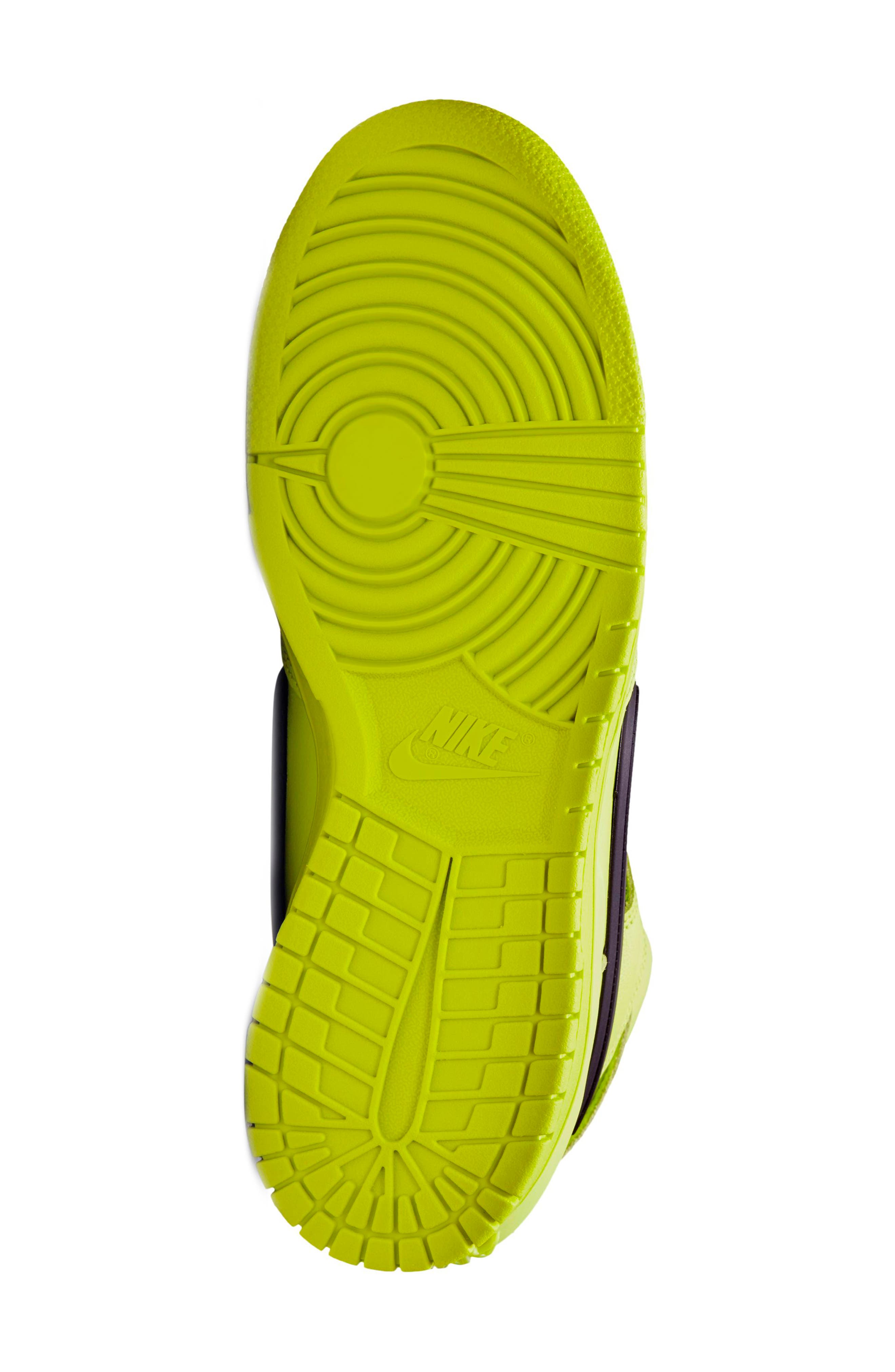 Nike x AMBUSH<sup>®</sup> Dunk High Flash Lime Basketball Sneaker, Alternate, color, 