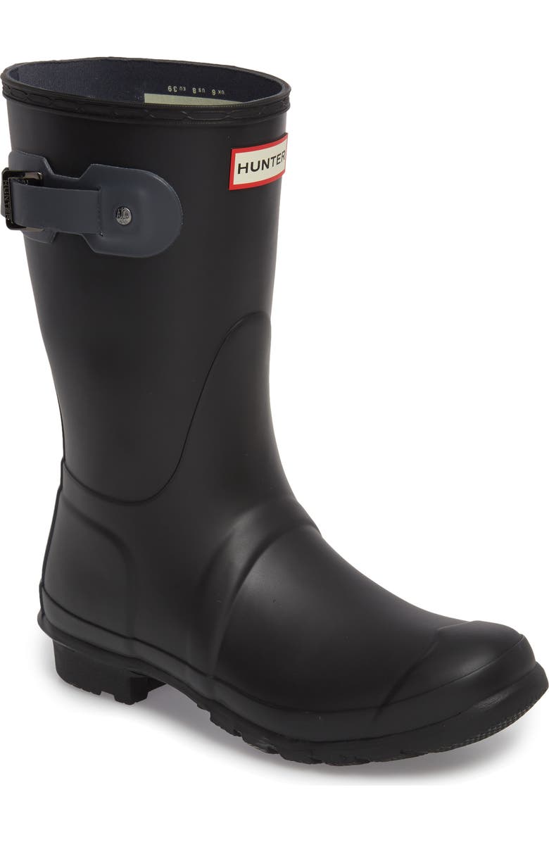 Hunter Original Short Waterproof Rain Boot, Main, color,