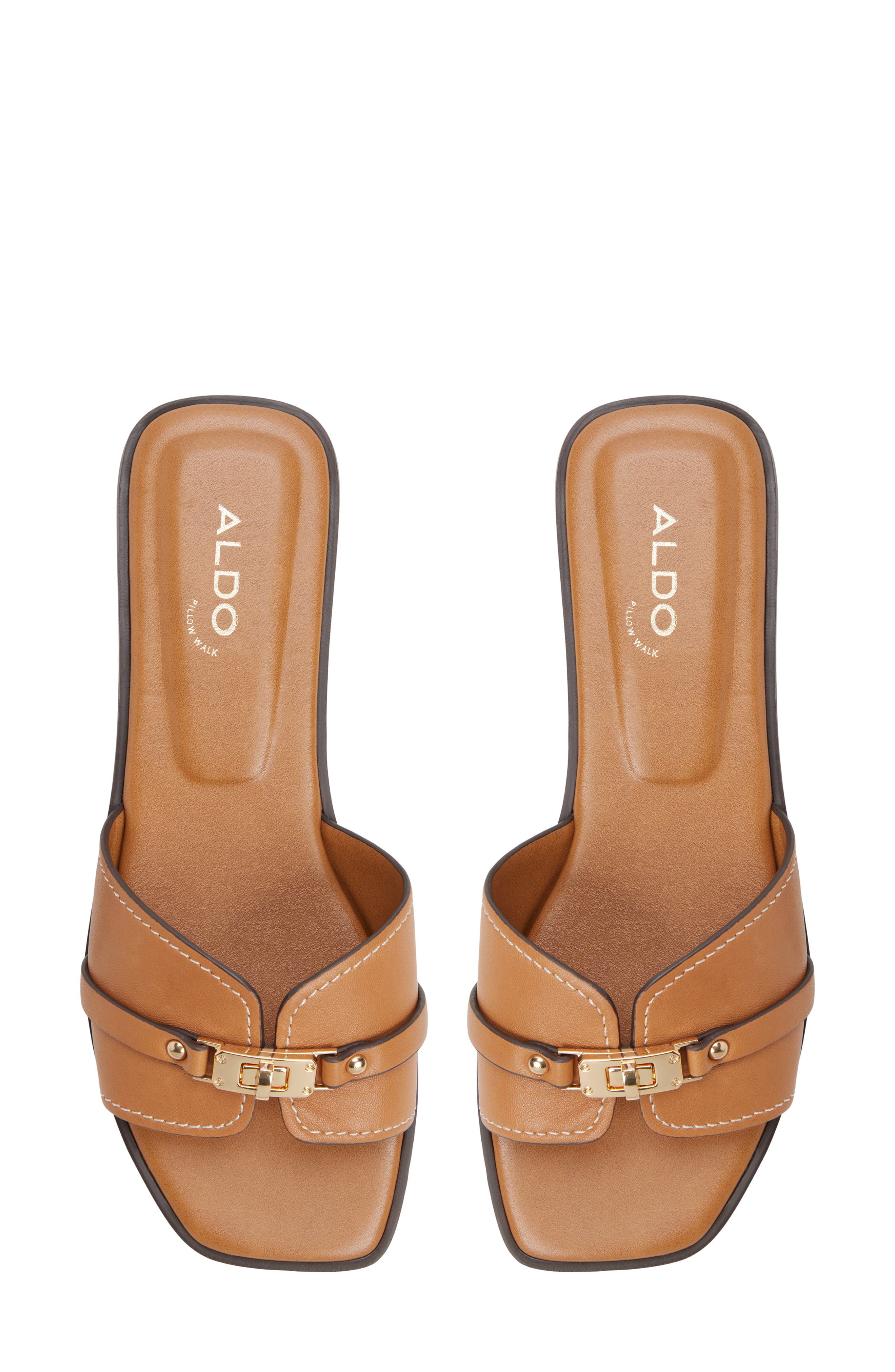 Francea Slide Sandal, Alternate, color, MEDIUM BROWN