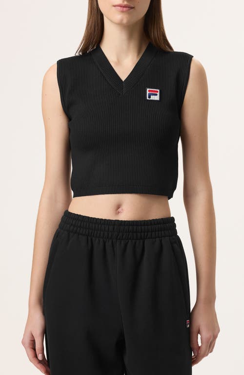 Fila X Hailey Knit Baby Tank In Black