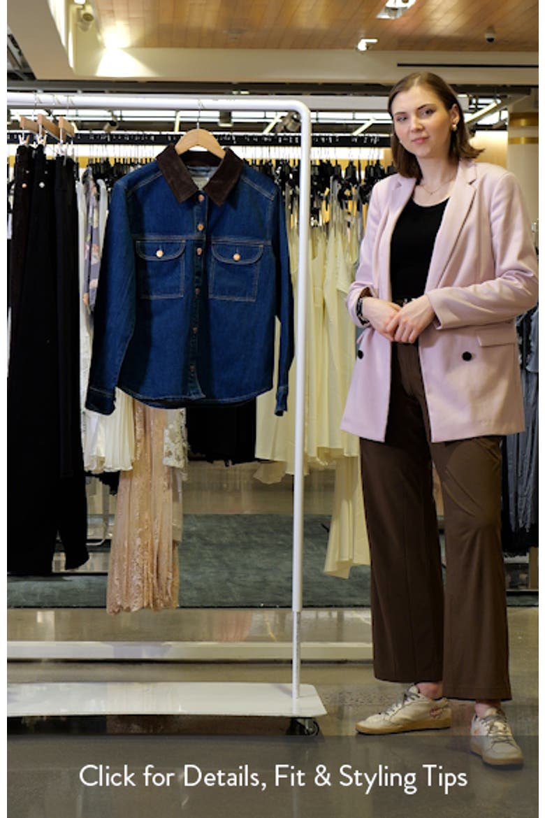 Corduroy Collar Denim Jacket video
