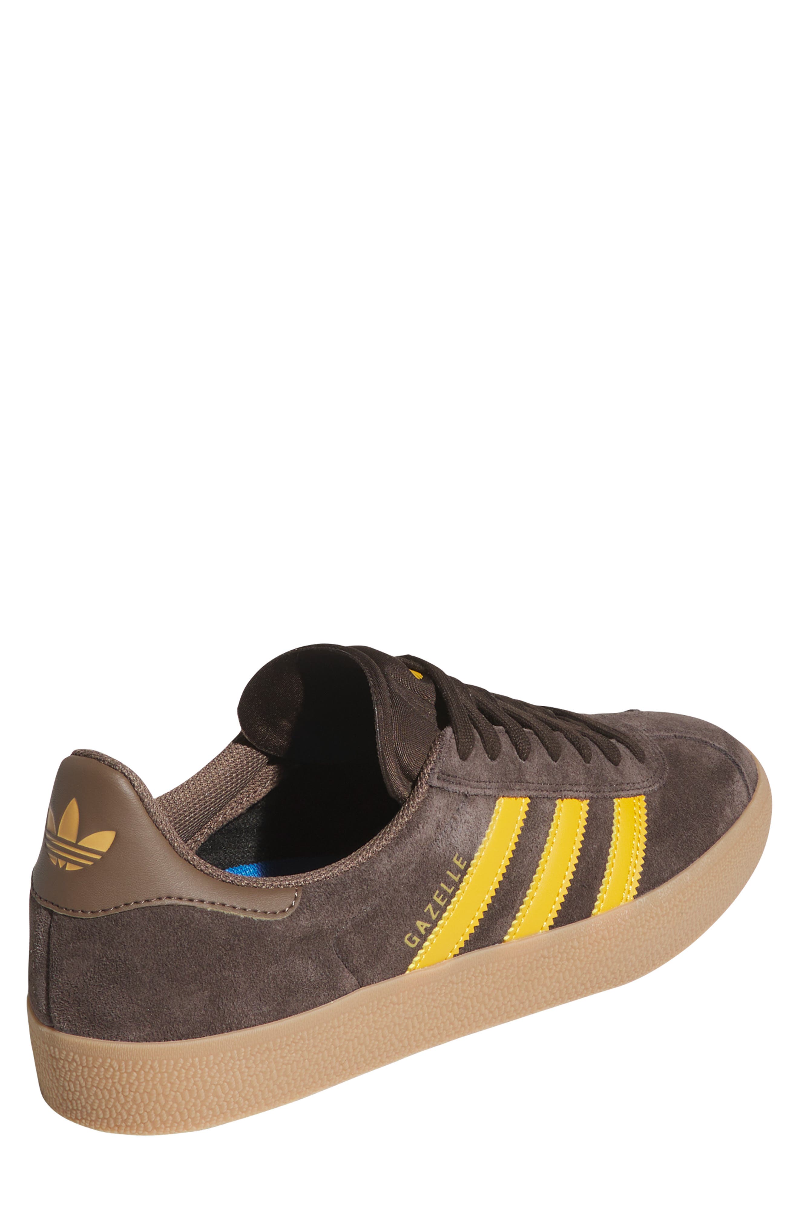 adidas Gender Inclusive Gazelle ADV Skate Shoe, Alternate, color, Dark Brown