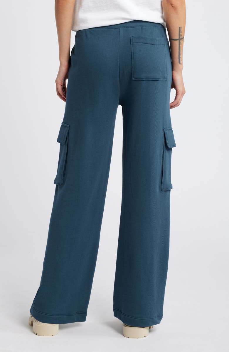 Nation LTD Casey Wide Leg Cargo Sweatpants, Alternate, color,