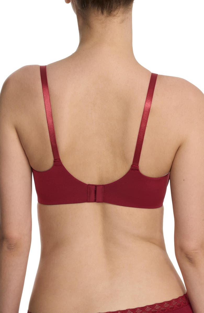 Natori Liquid Full Fit Balconette T-Shirt Bra, Alternate, color, Dk Red
