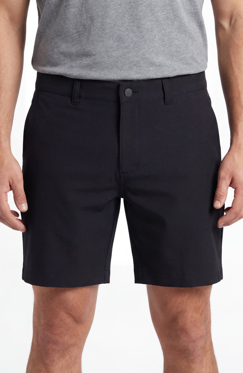 BURNSIDE Hybrid Stretch Shorts, Main, color, Black