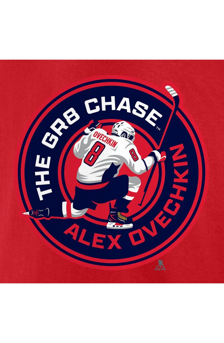 FANATICS Men's Fanatics Alexander Ovechkin Red Washington Capitals The GR8 Chase T-Shirt, Alternate, color, Red