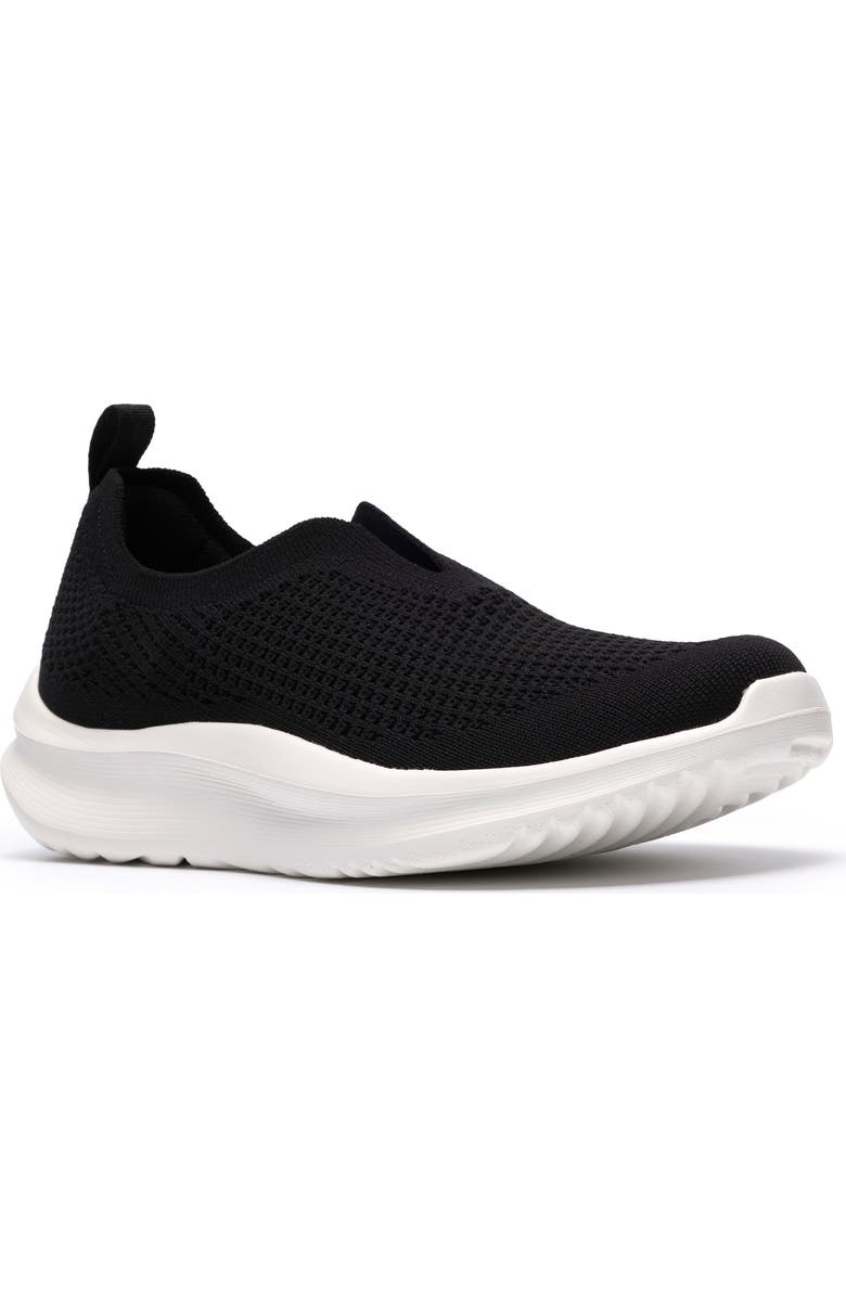 Clarks<sup>®</sup> Solevana Knit Slip-On Sneaker, Main, color, Black