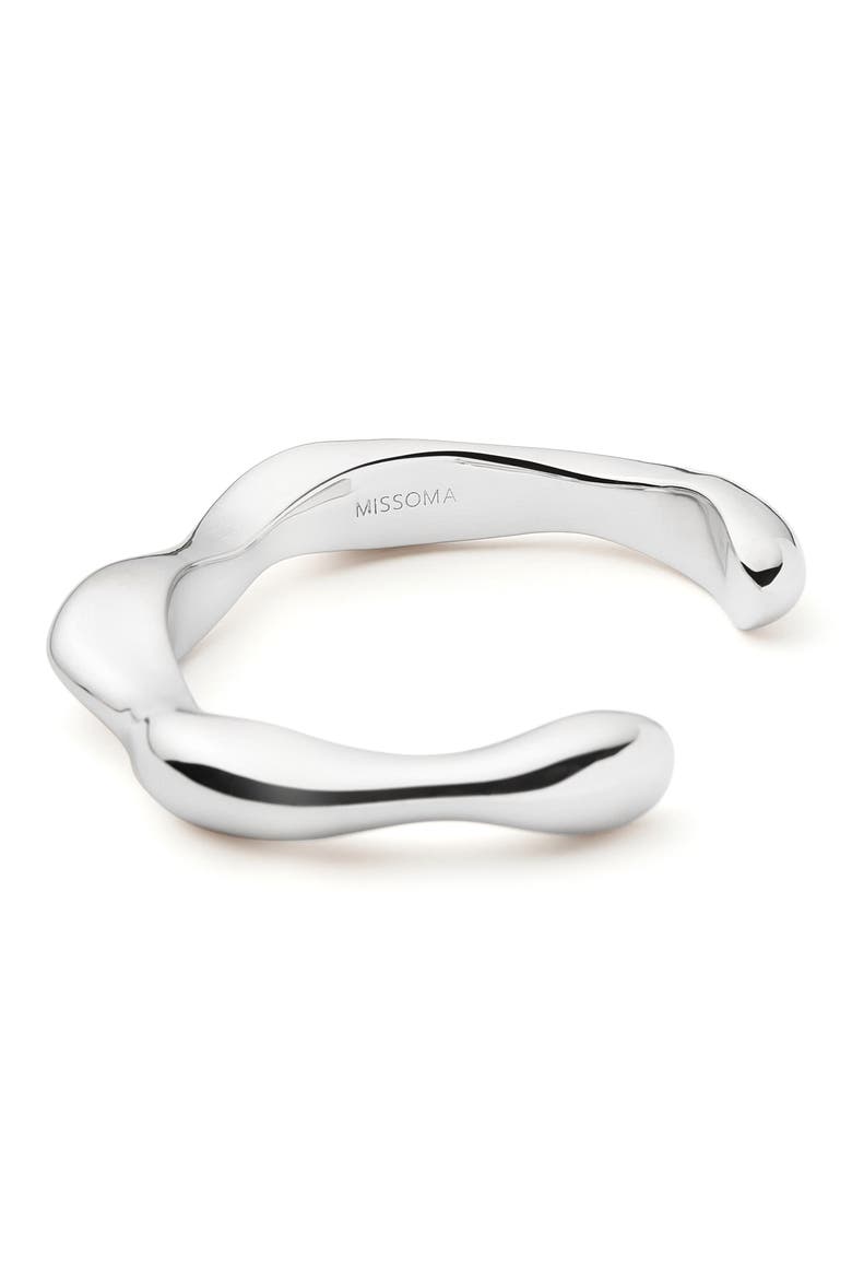 x Eny Lee Parker Puffy Open Cuff Bracelet, Alternate, color, SILVER