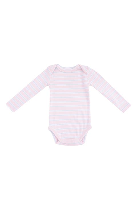 Multistripe Long Sleeve Rib Bodysuit (Baby)