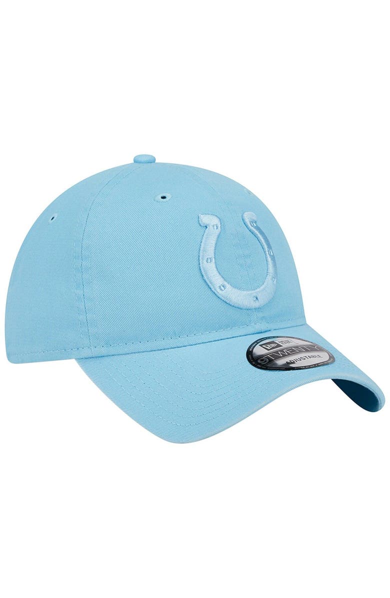 New Era Men's New Era  Light Blue Indianapolis Colts Core Classic 2.0 Brights 9TWENTY Adjustable Hat, Alternate, color, 