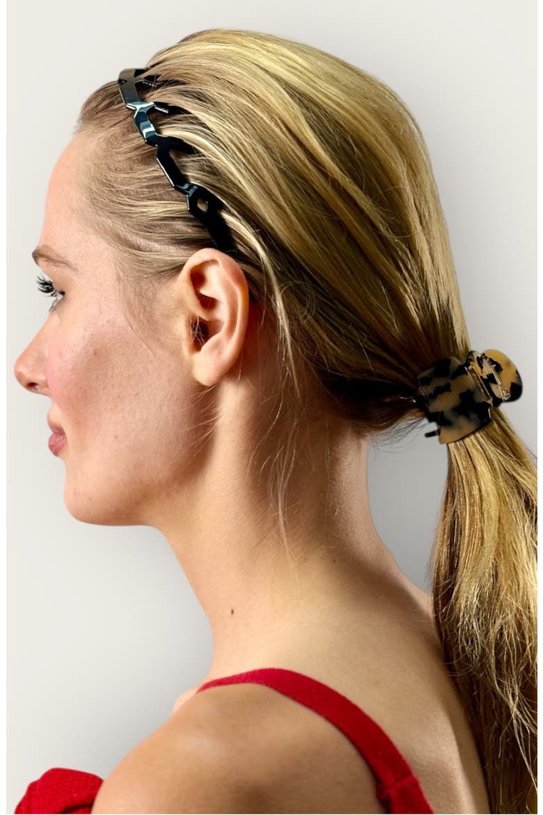 Crown Headband, Alternate, color, DOTTED TORTOISE