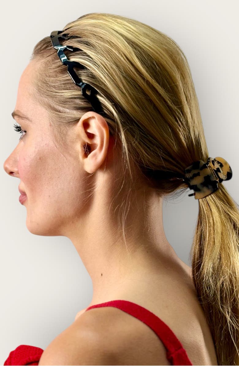 Ficcare Crown Headband, Alternate, color, Dotted Tortoise