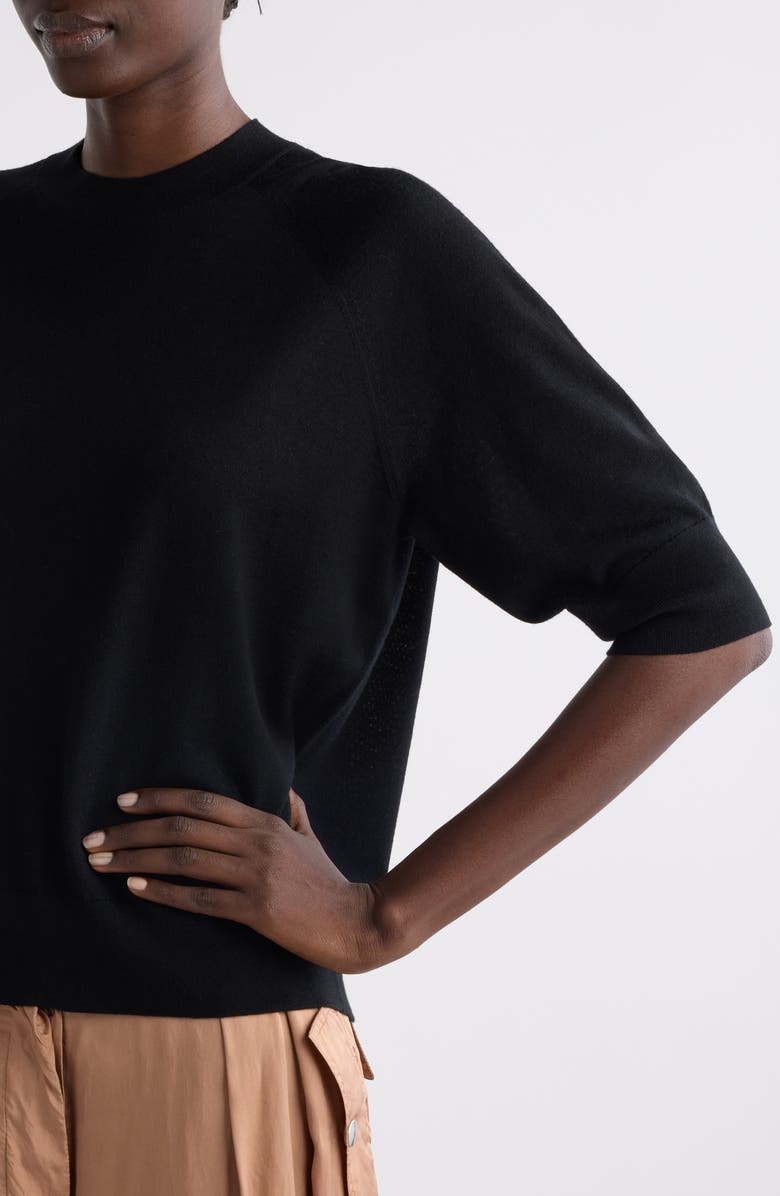 Dries Van Noten Tuan Merino Wool Sweater, Alternate, color, Black