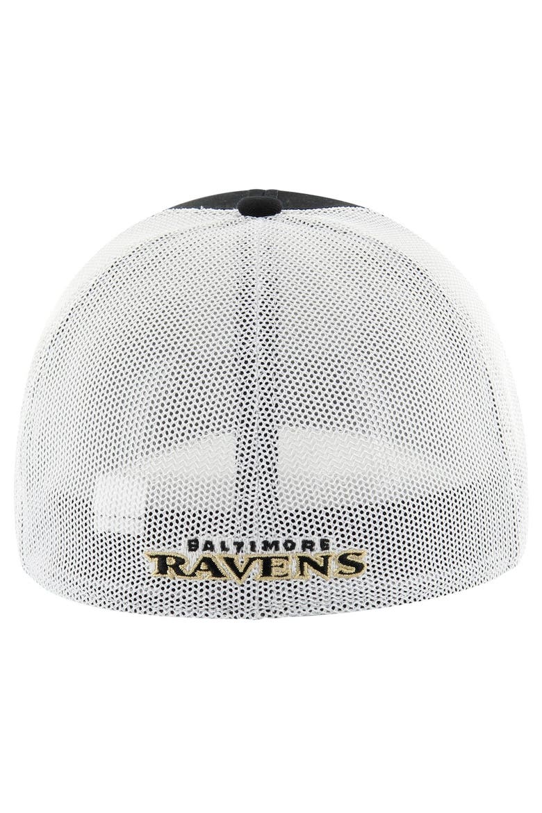 Men's '47 Black Baltimore Ravens Disclose Trophy Stretch Fit Hat, Alternate, color, Black