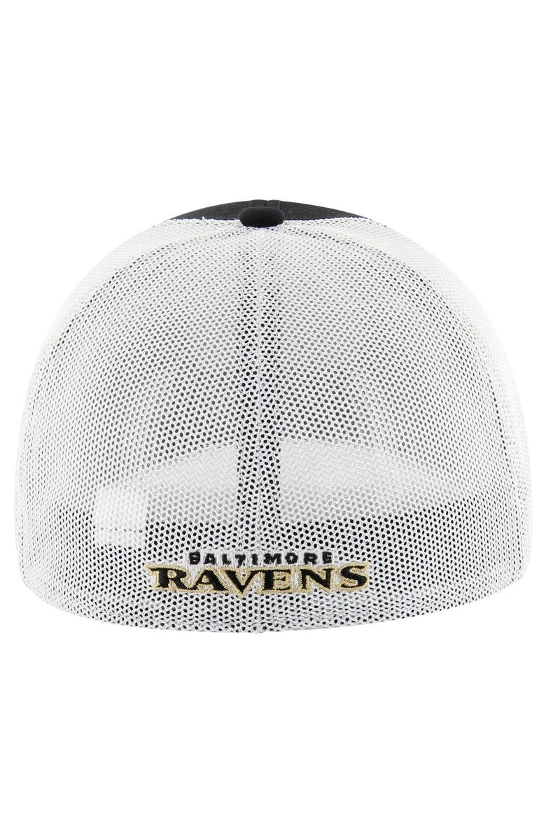 '47 Men's '47 Black Baltimore Ravens Disclose Trophy Stretch Fit Hat, Alternate, color, Black