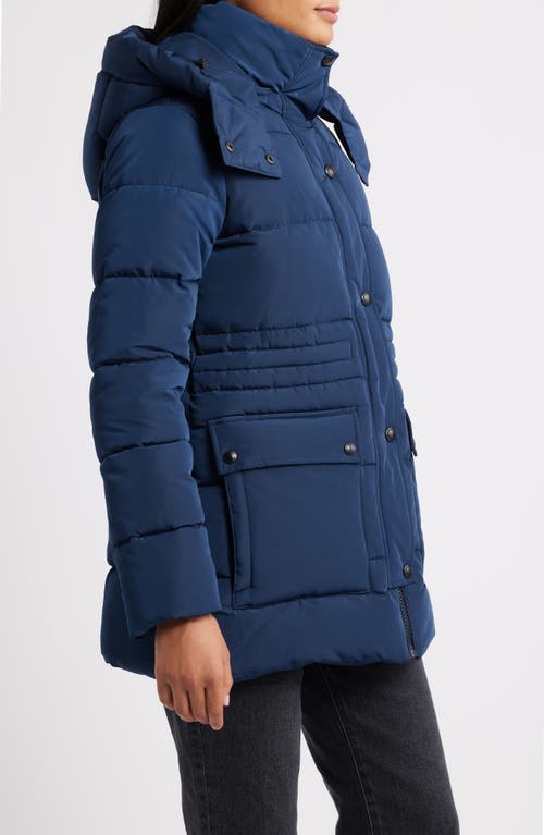 Sam Edelman Parka With Removable Hood In Blue