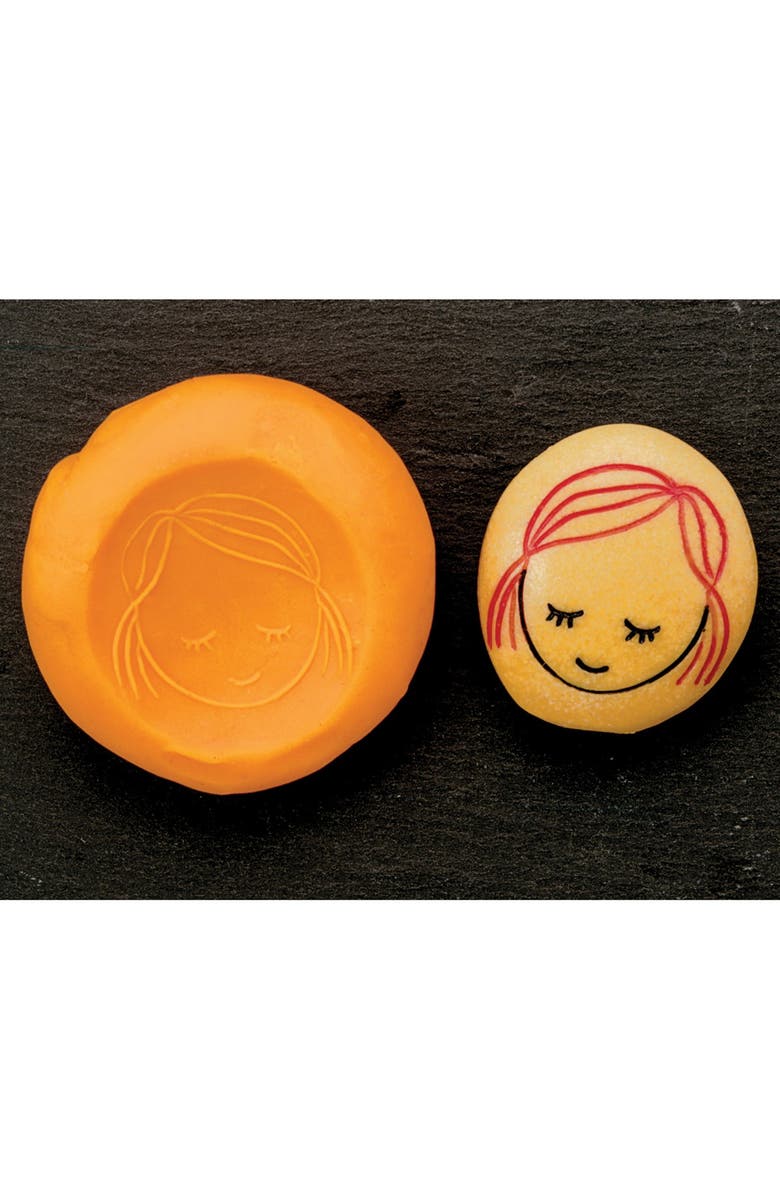 Kaplan Early Learning Company Emotions Dough Rollers & Tactile Emotion Stones, Alternate, color, Brown