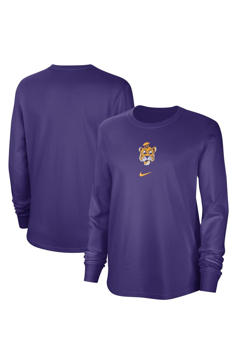 Nike Women's Nike Purple LSU Tigers Vintage Long Sleeve T-Shirt, Main, color, 
