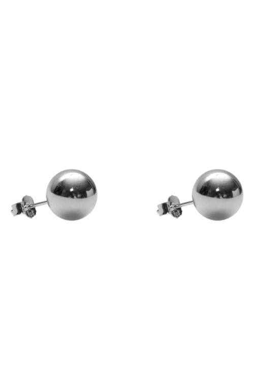 Argento Vivo Sterling Silver Ball Stud Earrings In Silver