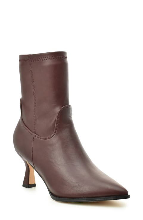 Kitten Heel Stretch Bootie (Women)