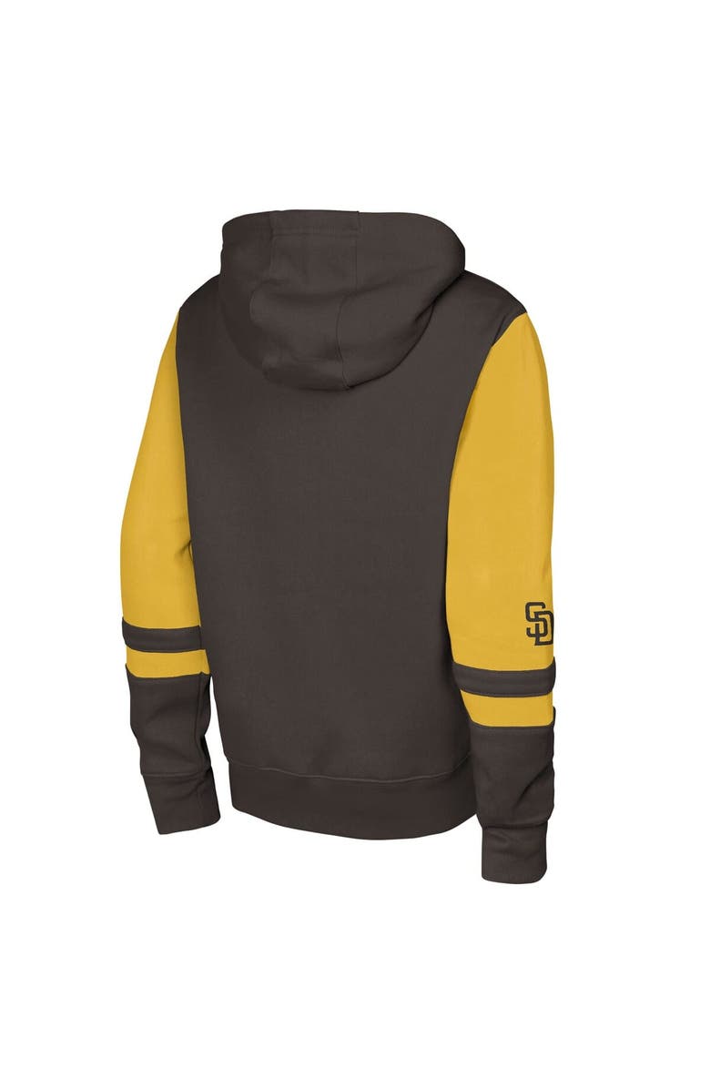 Outerstuff Men
s Outerstuff Brown San Diego Padres Stadium Colorblock Full-Zip Hoodie, Alternate, color,