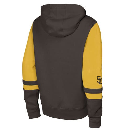 Outerstuff Brown San Diego Padres Stadium Colorblock Full-zip Hoodie In Multi