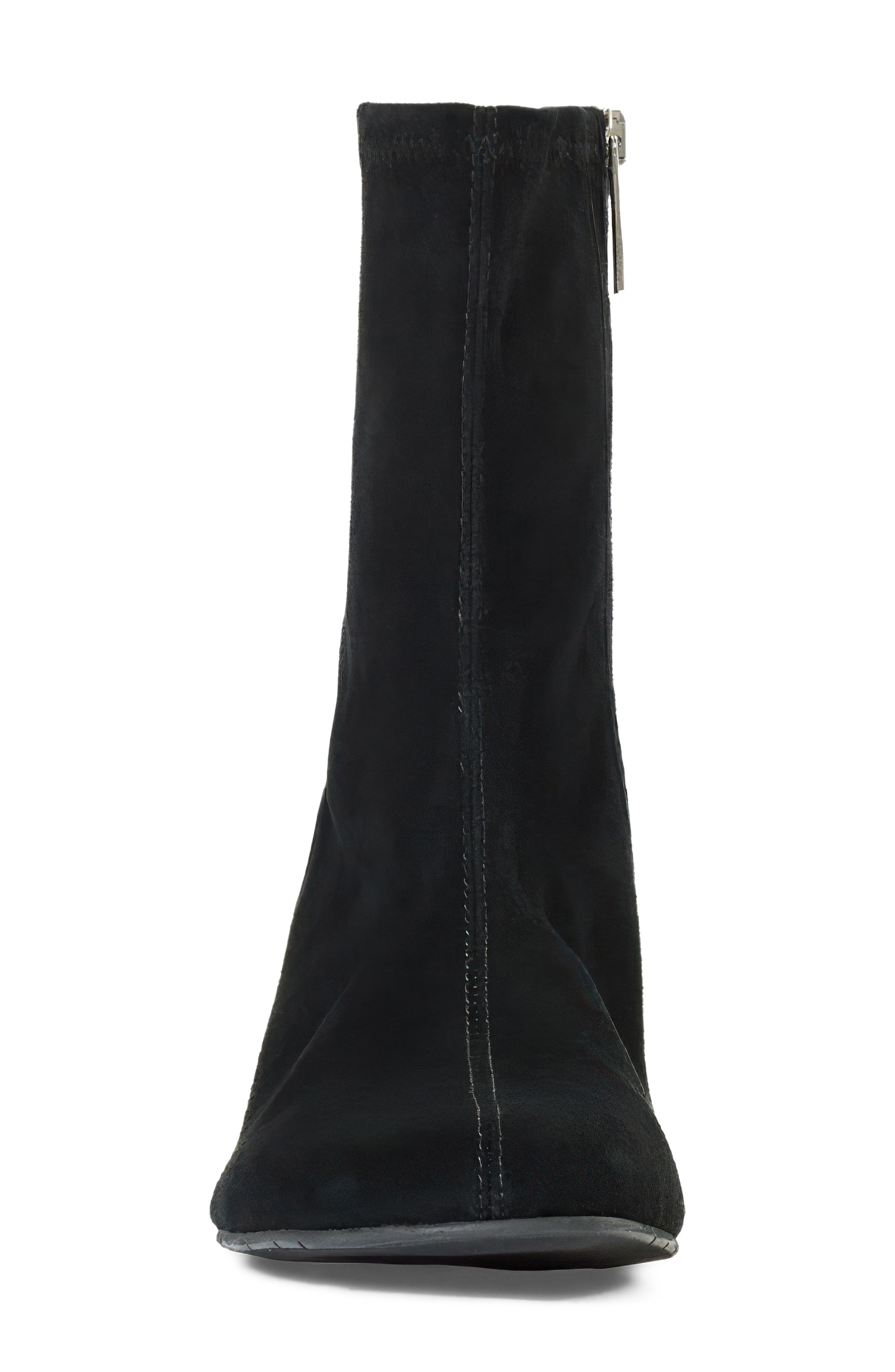 Luana Leather Bootie, Alternate, color, BLACK SUEDE