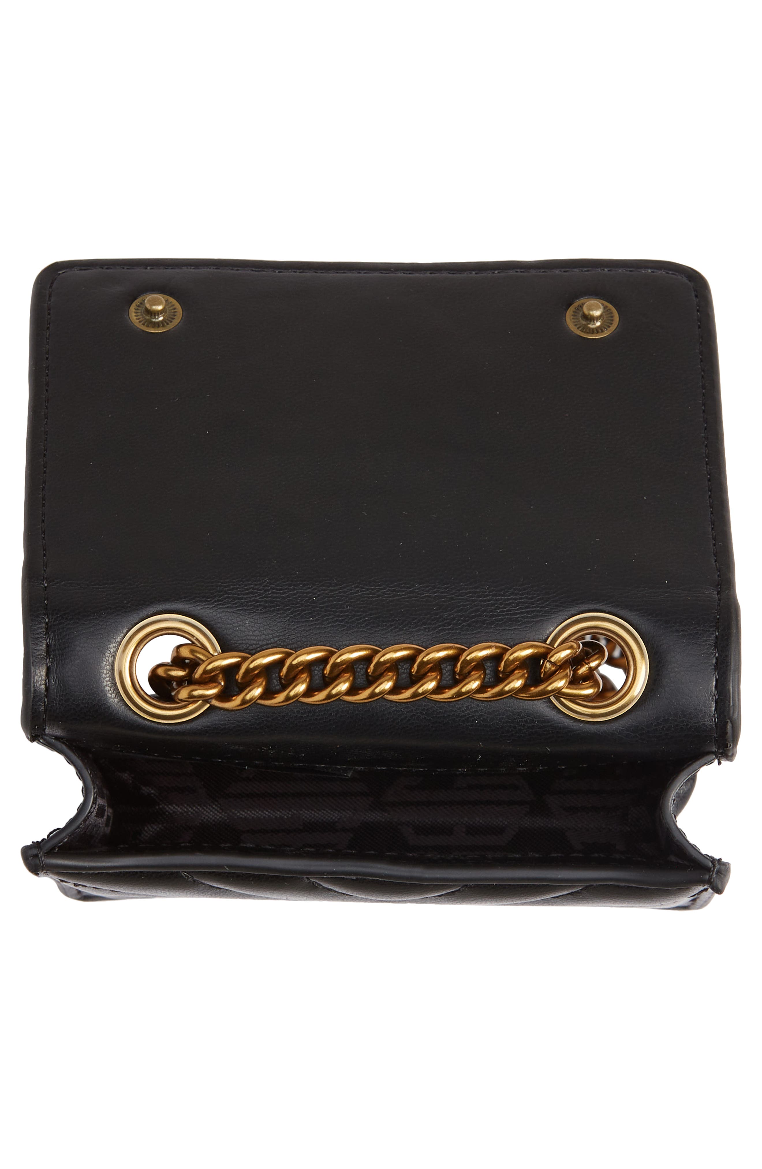 Kurt Geiger London Micro Kensington Quilted Leather Crossbody Bag, Alternate, color, 