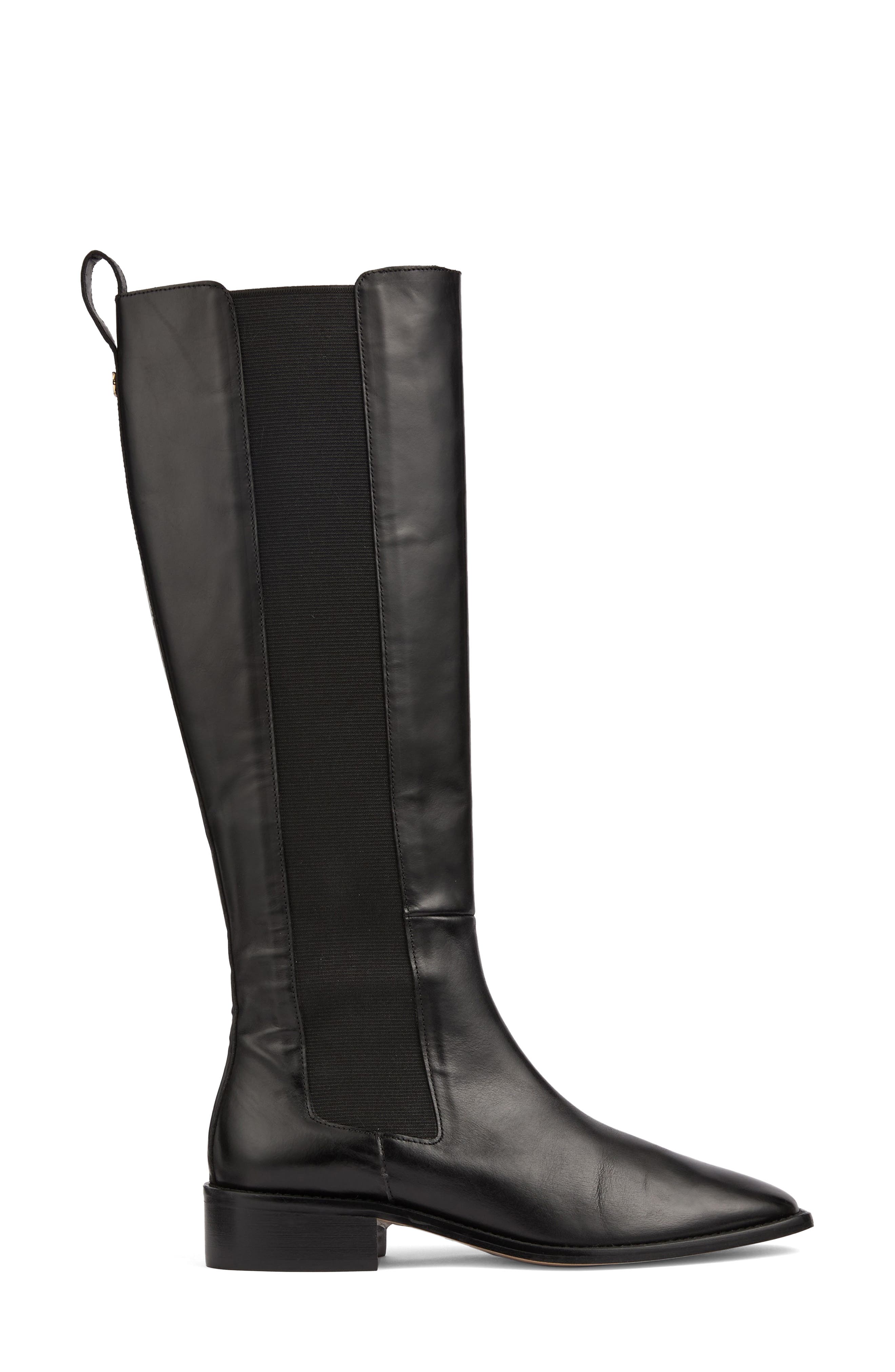 LK Bennett Zara Knee High Boot, Alternate, color, Black