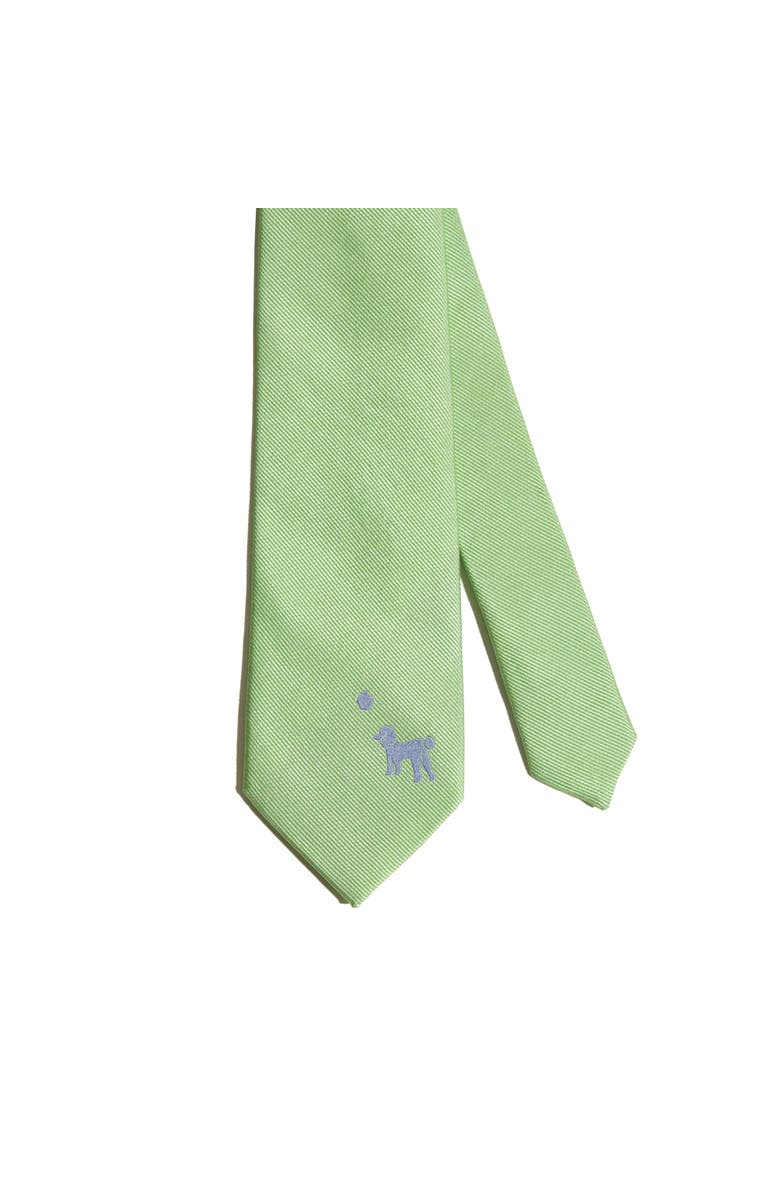 Lost Pattern Silk Tie, Main, color, Green
