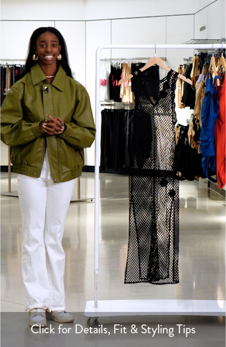 Castaway Island Sheer Mesh Cover-Up Dress, sales video thumbnail