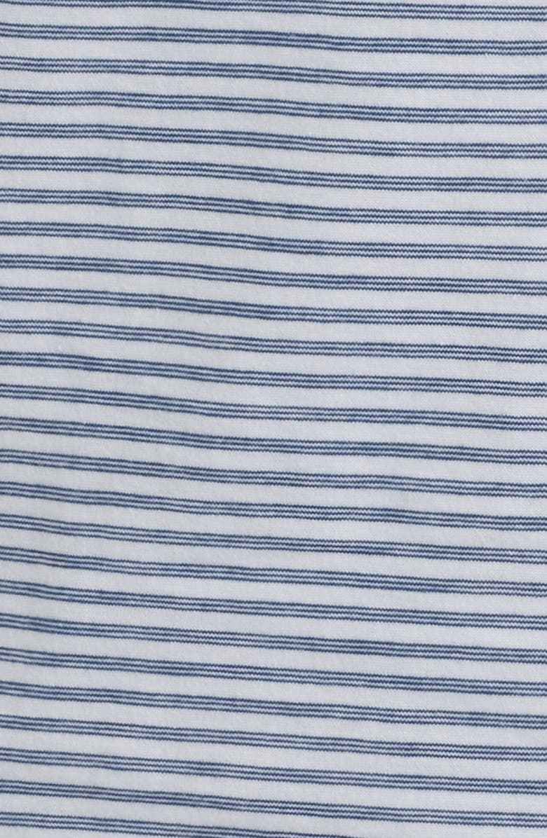 Peter Millar Collins Stripe Pima Cotton Polo, Alternate, color, Atlantic Blue