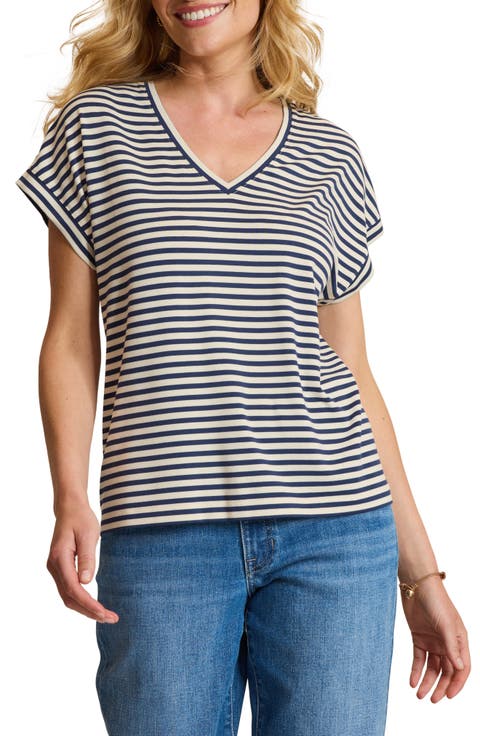 Kauai Stripe V-Neck T-Shirt