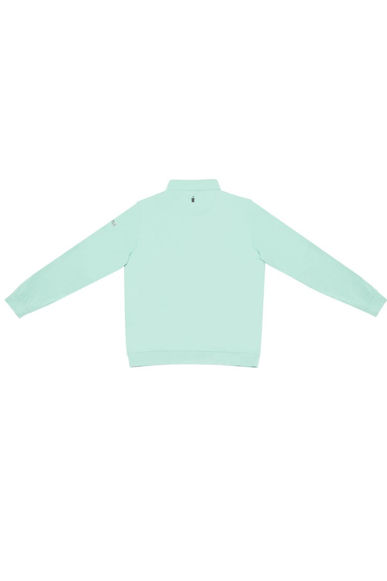 Performance Quarter Zip Pullover, Alternate, color, Mint Green