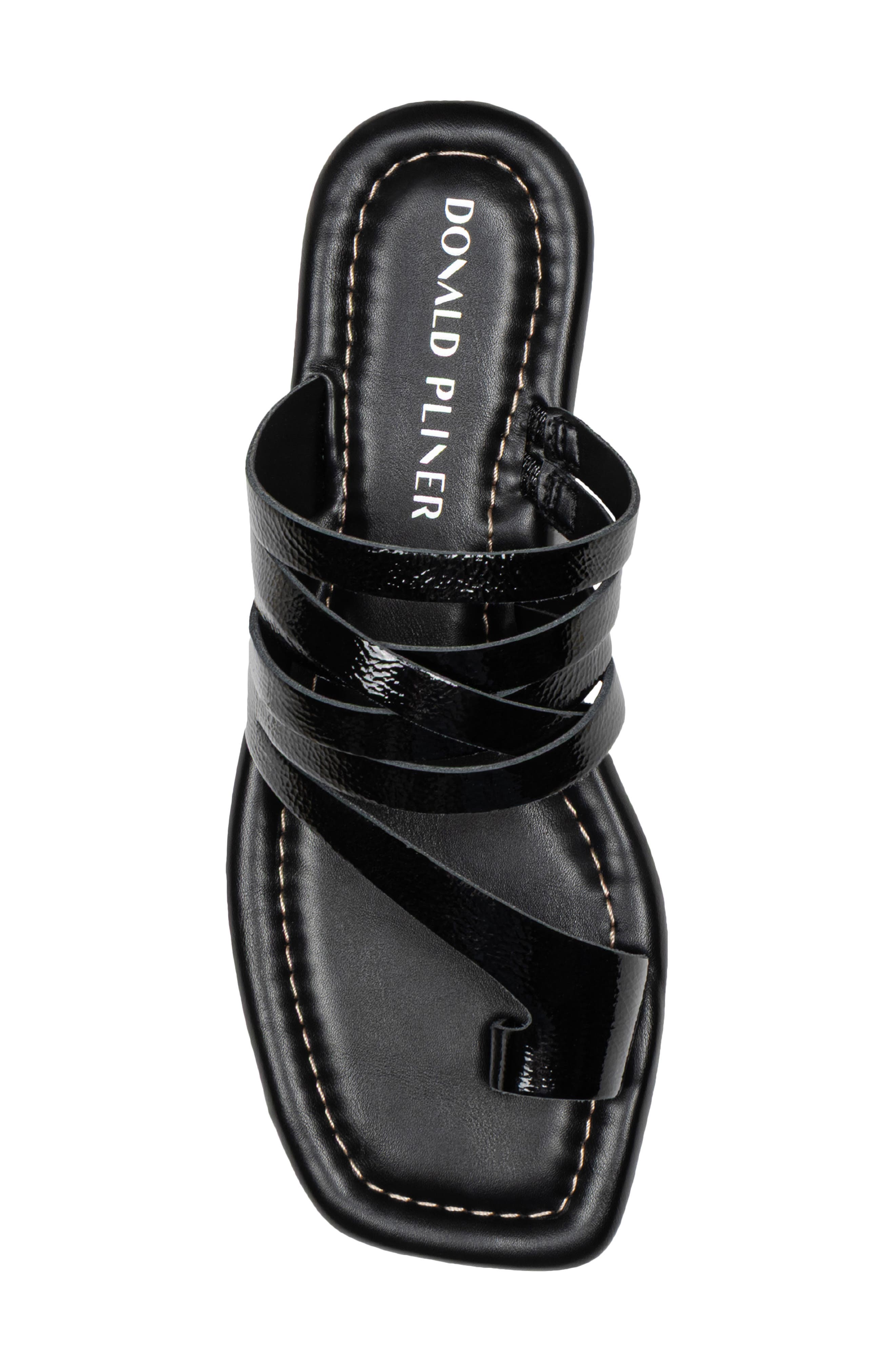 Donald Pliner Hazie Toe Loop Sandal, Alternate, color, Black
