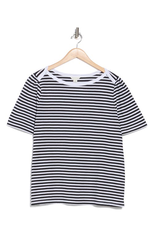 CASLON CASLON® STRIPE ENVELOPE NECK KNIT TOP