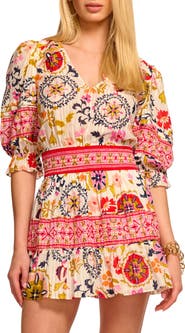 Ramy Brook Barbara Puff Sleeve Mini Sundress