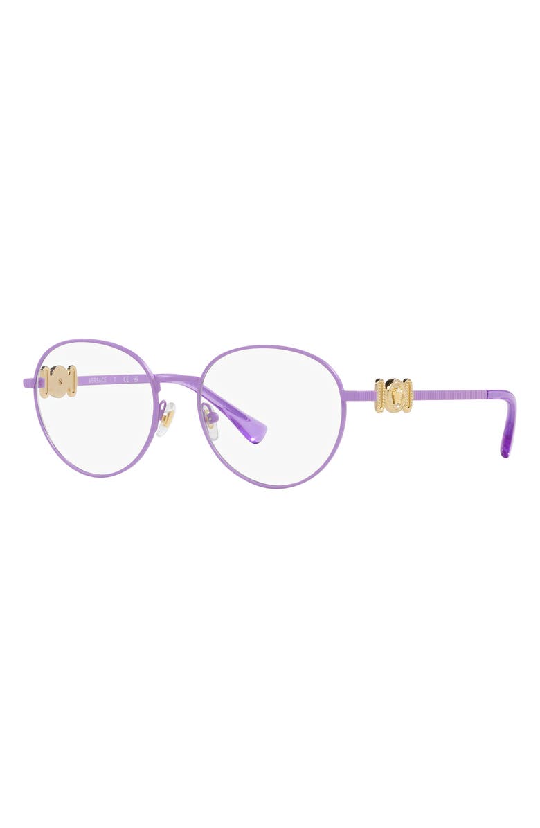Versace 48mm Phantos Optical Glasses, Alternate, color, Violet