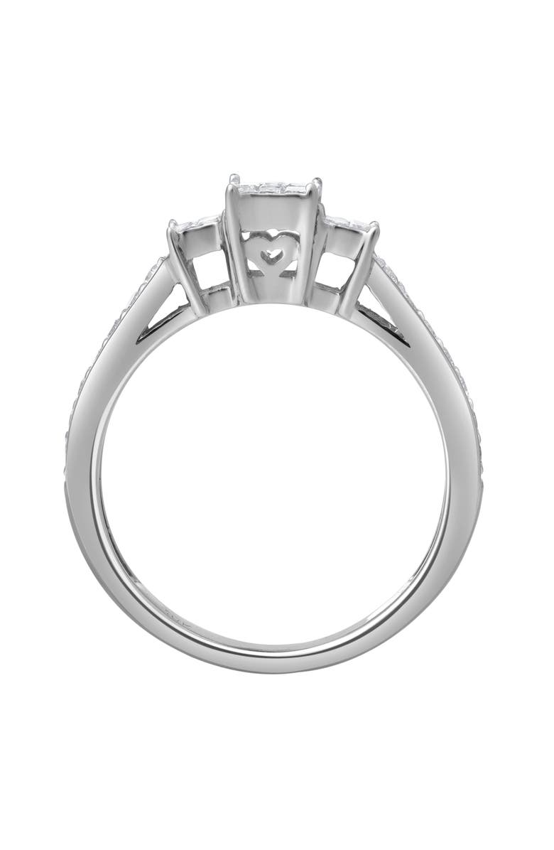 LuvMyJewelry Lumetra 0.55 Ct 10K Gold Diamond Ring, Alternate, color, 10K White Gold