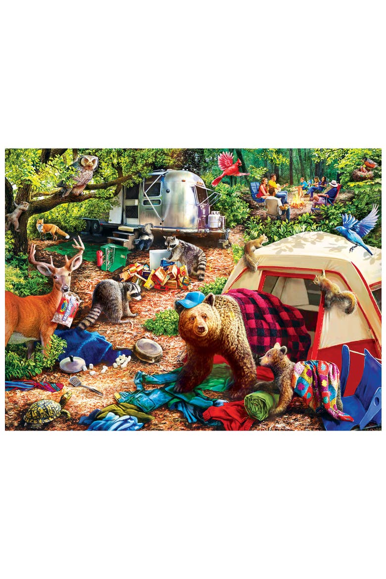 Campsite Trouble 300 Piece Jigsaw Puzzle, Alternate, color, Multicolor
