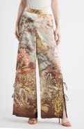 KOBI HALPERIN Helena Tie Hem Wide Leg Pants
