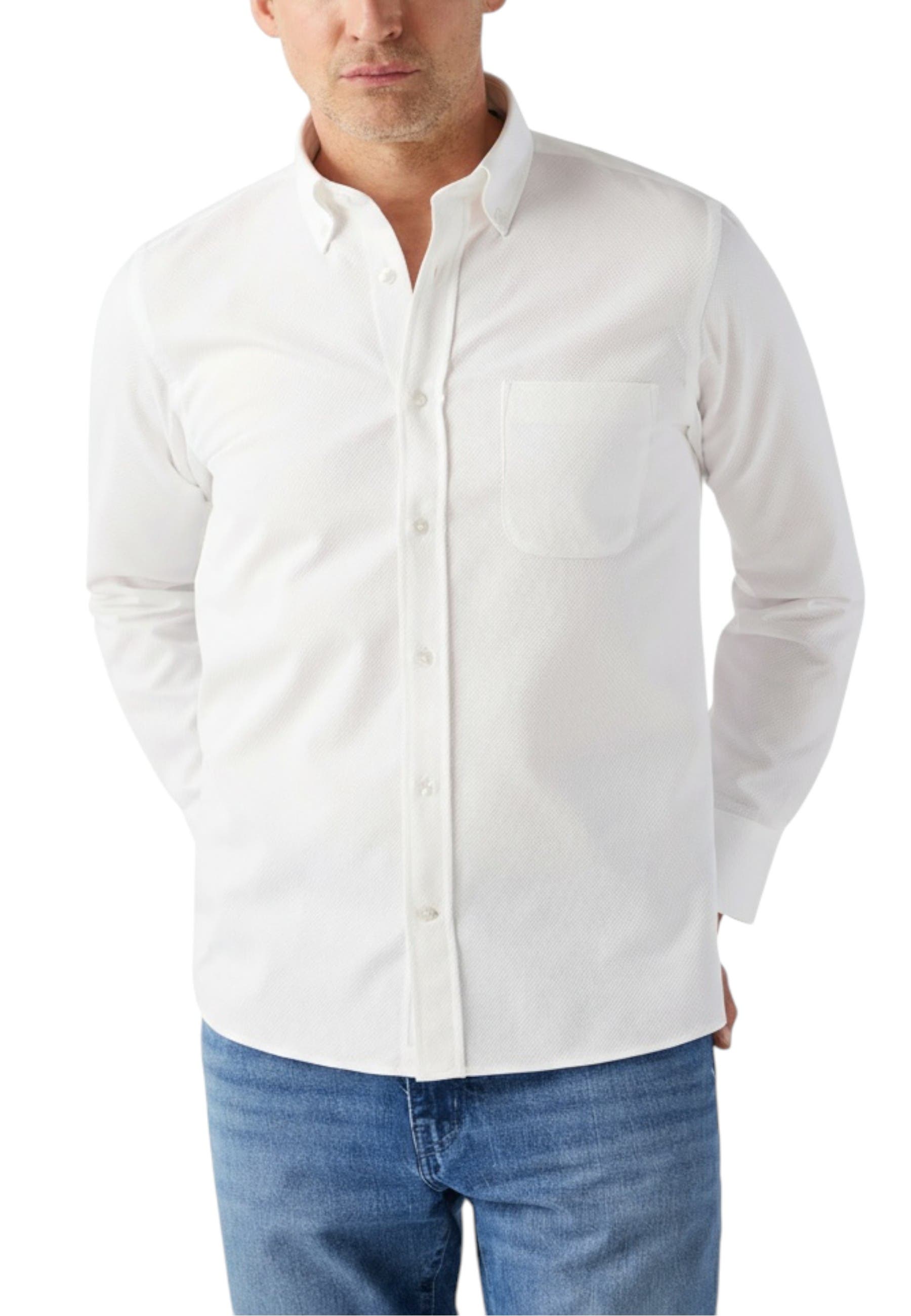 Harrison Button Down Pique Shirt - image 3