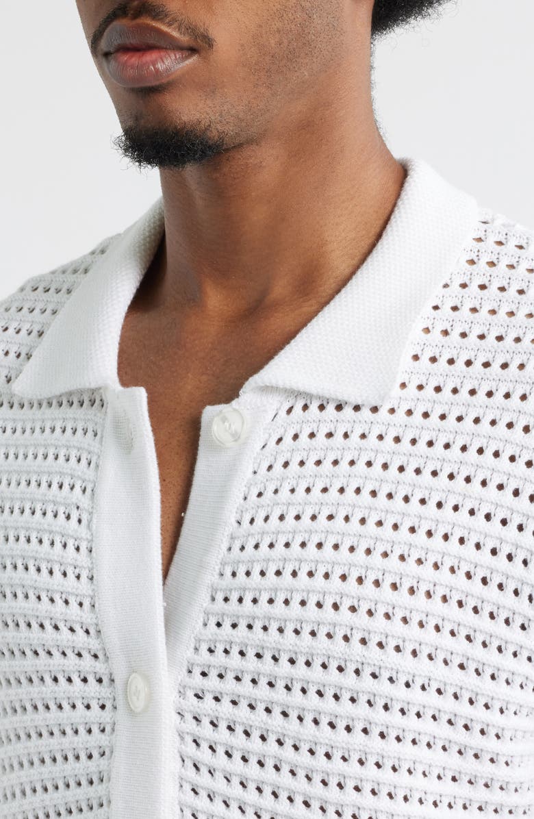 KROST Venice Short Sleeve Knit Button-Up Shirt, Alternate, color, 