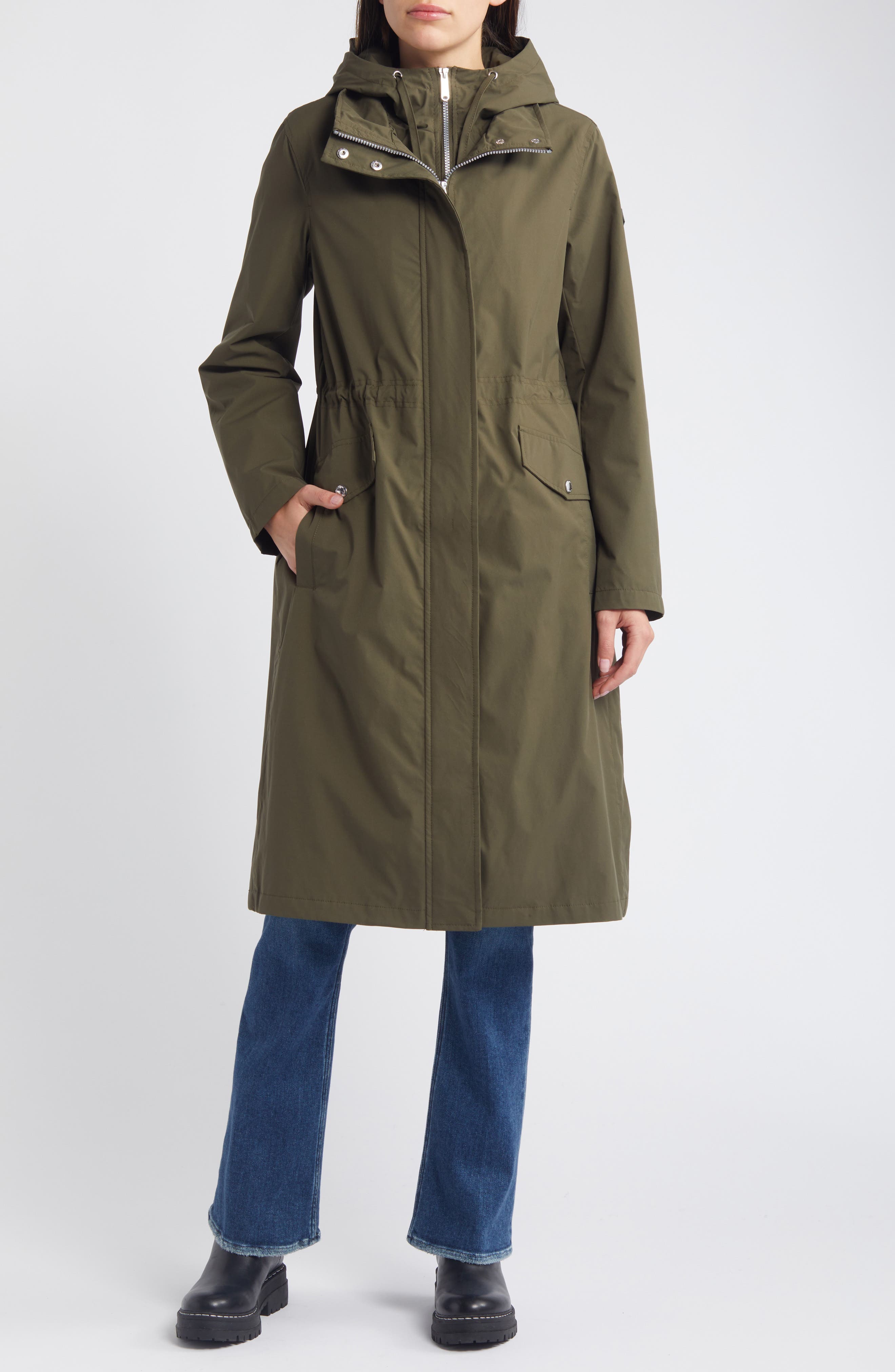 Sam Edelman Longline Hooded Jacket
