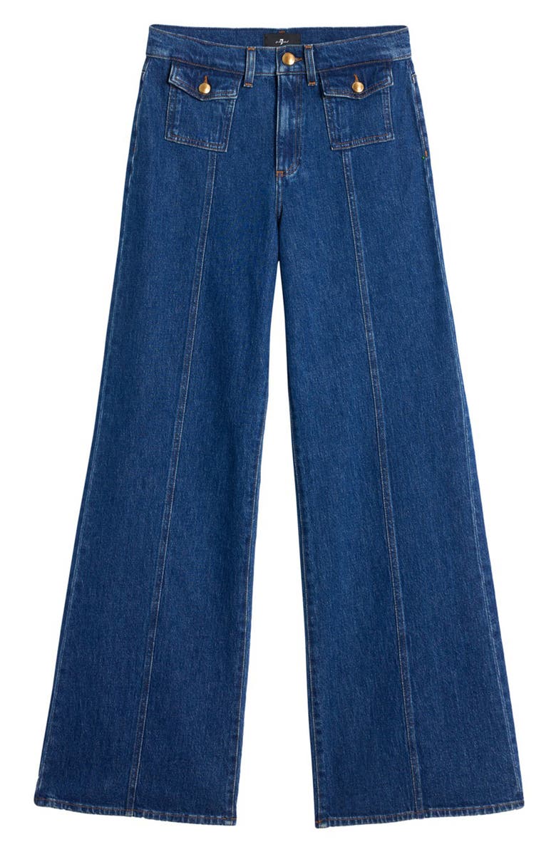 7 For All Mankind Lotta High Waist Wide Leg Jeans, Alternate, color, Artifact