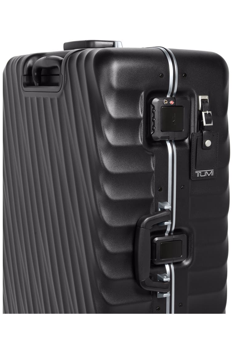 19 Degree Frame Large Checked Luggage, Alternate, color, BLACK TEXTURE