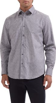 Bugatchi Alvin Shaped Fit Long Sleeve Shirt