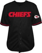 FANATICS Men's Fanatics Black Kansas City Chiefs Pop Full-Button Jersey