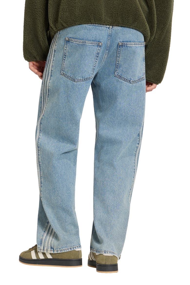 Firebird Wide Leg Jeans, Alternate, color, WORN BLUE DENIM