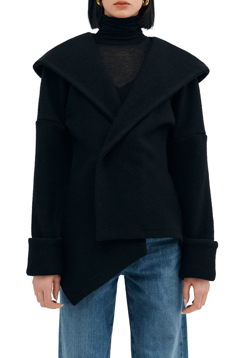 Kyota Hooded Jacket, Main, color, BLACK